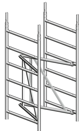 Layher Rolsteiger Zifa Basiselement 75/6 SP zonder Wielen - 1300006
