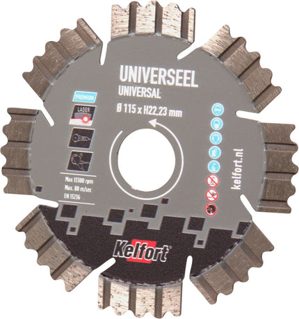 Diamantzaagblad universeel Kelfort
