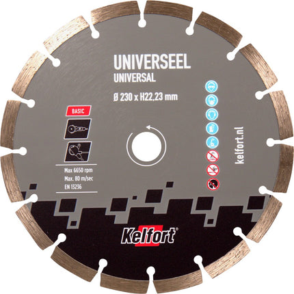 Diamantzaagblad universeel Kelfort