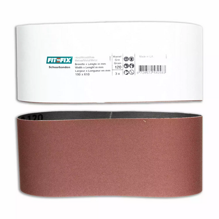 Fit-to-Fix Schuurband 100x610mm P120 3st - 1514637