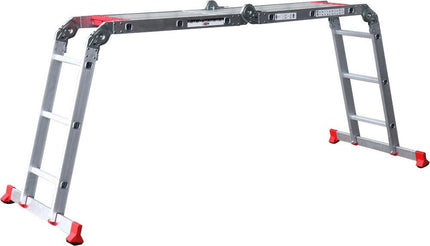 Kelfort Vouwladder 4x3 + Platform Aluminium - 1518857