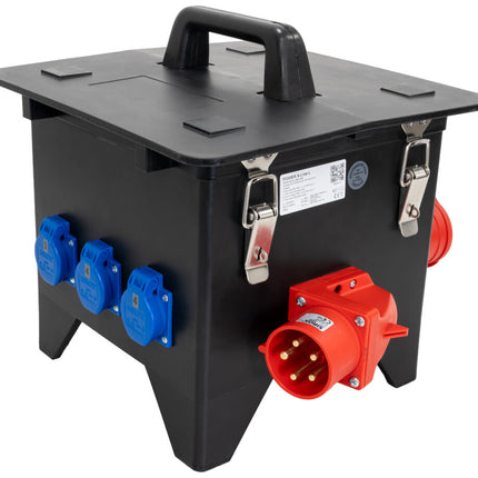 SiRoX 32A VOLRUBBER VERDEELKAST POWER X-LINE L2X 32A/5P | 6X SCHUKO | 2X ALS | 32A/5P