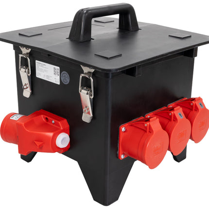 SiRoX 32A VOLRUBBER VERDEELKAST POWER X-LINE L2X 32A/5P | 6X SCHUKO | 2X ALS | 32A/5P