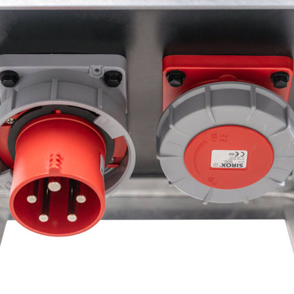 SiRoX 63A KUNSTSTOF VERDEELKAST QUATRO FRAME  3X 32A/5P | 6X SCHUKO | 63A/5P VOEDING