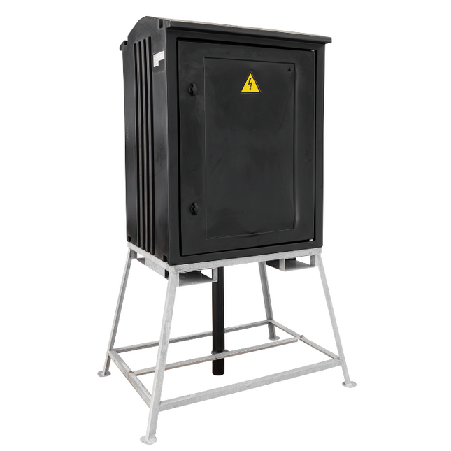 SiRoX 63A KUNSTSTOF BOUWMETERKAST OP FRAME | 5P 400V | 3X 32A/5P 6X SCHUKO - KM1.063.00306-1