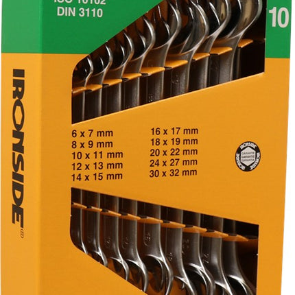 Steeksleutelset 10-delig Ironside