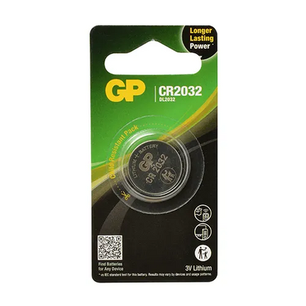 GP Lithium Knoopcel Batterij CR2032 3V - 37338