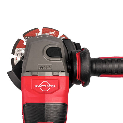 Afbeelding MILWAUKEE® m18 fuel™ 125 mm haakse slijpmachine met rem en schuifschakelaar M18 FHSAG125XB2
