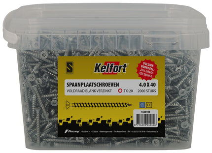 Kelfort Silverdrill 2.0 Spaanplaatschroef Platte Kop in Emmer - 5566102