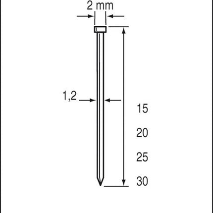 Afbeelding Dutack Fasteners minibrad skn12
