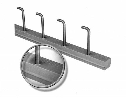 Jako Stekkenbak 8mm-15cm Enkel L=125cm B=55mm H=12cm STEKL=32cm
