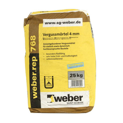 Kiwitz GIETMORTEL 4mm WEBER.TEC 768            ZAK a 25Kg