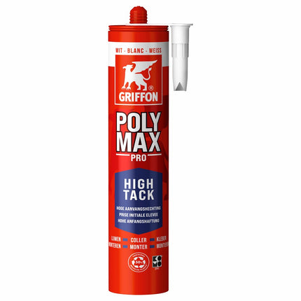 Griffon POLYMAX HIGH TACK Montagelijm Koker 425g Wit – 1490909