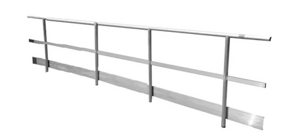 Layher Werkbrugleuning 6,00m met Kantplank - 9555601
