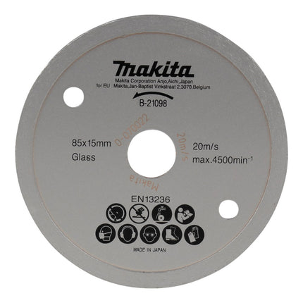 Afbeelding Makita diamantsch. 85x15x1,8 gls/mar B-21098