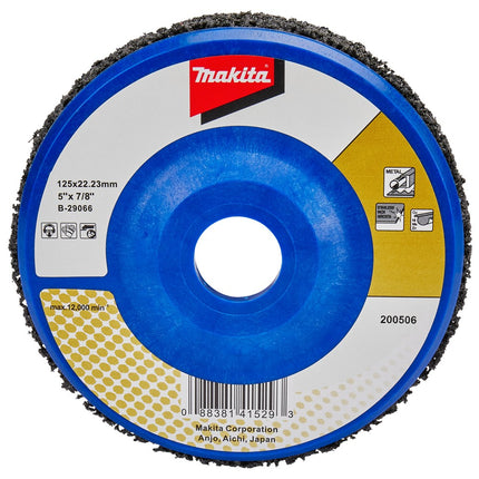 Afbeelding Makita schuursch.125x22mm nyl blk B-29066