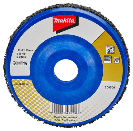 Afbeelding Makita schuursch.125x22mm nyl blk B-29066