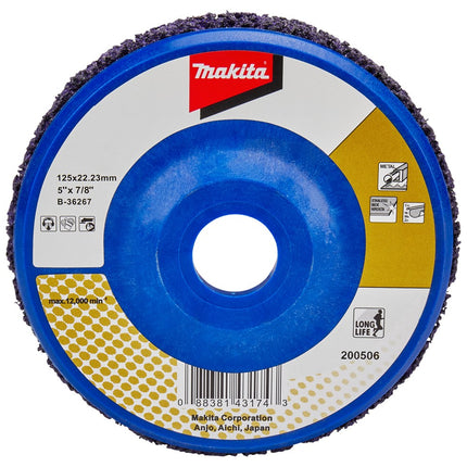 Afbeelding Makita schuursch.125x22mm nyl paars B-36267