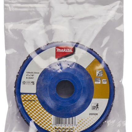 Afbeelding Makita schuursch.125x22mm nyl paars B-36267