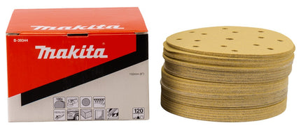 Afbeelding Makita schuurschijf k120 150 yellow B-39344