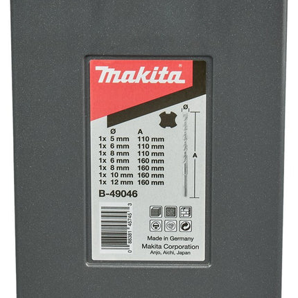 Afbeelding Makita p2s: sds-plus 7-delige set B-49046