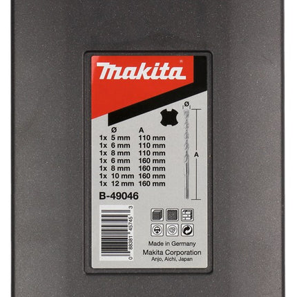 Afbeelding Makita p2s: sds-plus 7-delige set B-49046