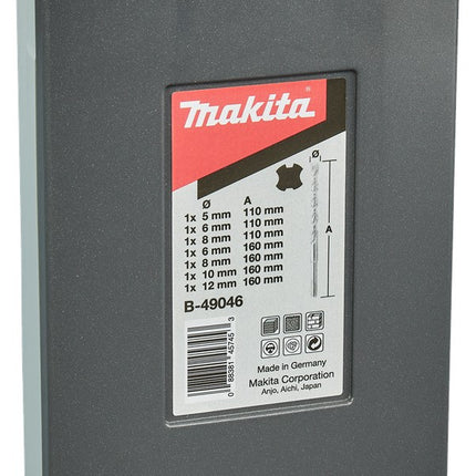 Afbeelding Makita p2s: sds-plus 7-delige set B-49046