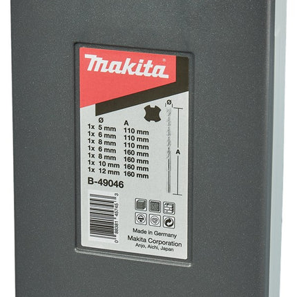 Afbeelding Makita p2s: sds-plus 7-delige set B-49046