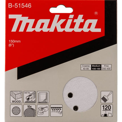 Afbeelding Makita schuurschijf k120 150mm B-51546