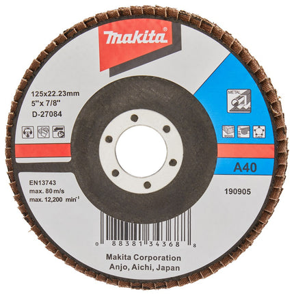 Afbeelding Makita lamellenschuurschijf 125mm a40 D-27084