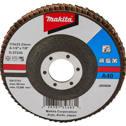 Afbeelding Makita schuursch.115x22mm k40 uni-fe D-27230