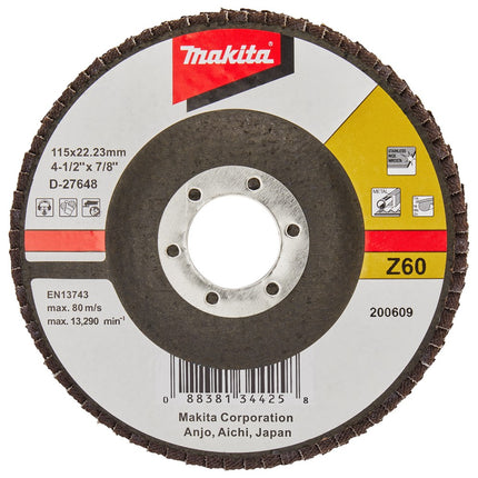 Afbeelding Makita schuursch.115x22mm k60 uni-fz D-27648