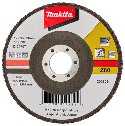 Afbeelding Makita schuursch.125x2mm k80 uni-fz D-27707