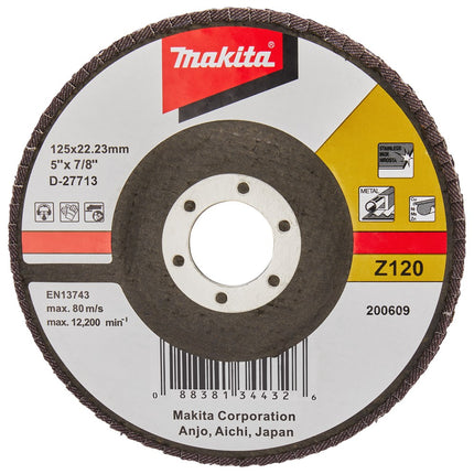 Afbeelding Makita schuursch.125x22mm k120 uni-fz D-27713