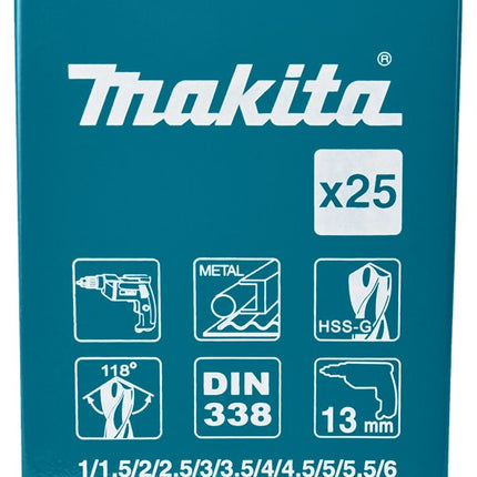Afbeelding Makita metaalborenset hss-g 25-dlg D-54031