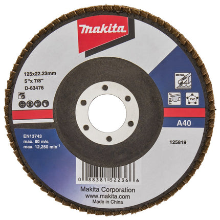 Afbeelding Makita schuursch.125x22mm k40 uni-ae D-63476