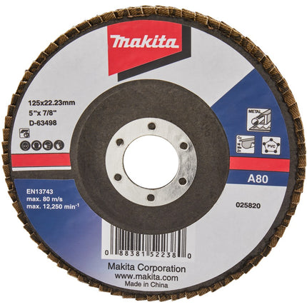 Afbeelding Makita schuursch.125x22mm k80 uni-ae D-63498