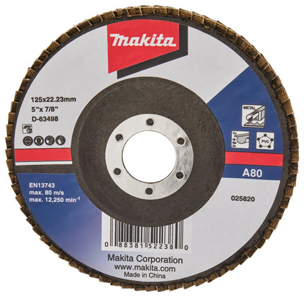Afbeelding Makita schuursch.125x22mm k80 uni-ae D-63498