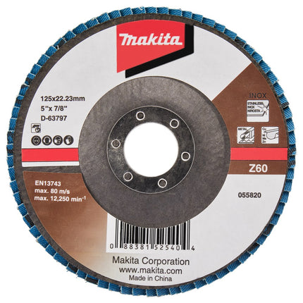 Afbeelding Makita schuursch.125x22mm k60 uni-ze D-63797