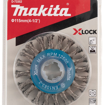 Afbeelding Makita wielborstel x-lock 115mm D-73352