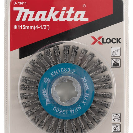 Afbeelding Makita wielborstel x-lock 115mm D-73411