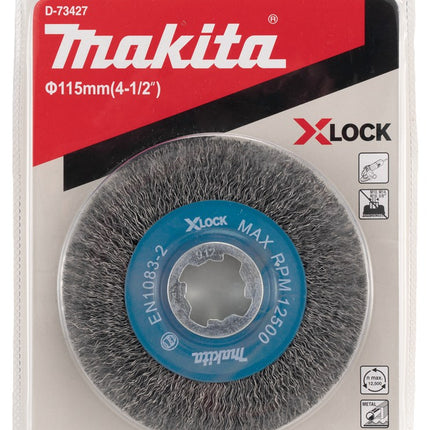 Afbeelding Makita wielborstel x-lock 115mm D-73427