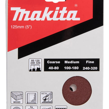 Afbeelding Makita schuurschijf 125mm ass 20st D-77229