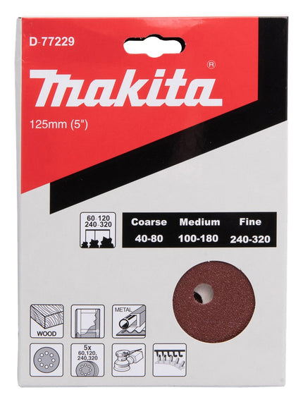 Afbeelding Makita schuurschijf 125mm ass 20st D-77229