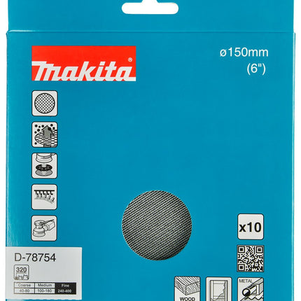 Afbeelding Makita schuurnet 150mm k320 D-78754