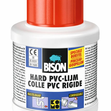 1312020 Bison Rigid PVC Adhesive Bottle 250 ml NL/FR