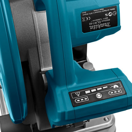 Afbeelding Makita 2x18 v afkort slijpmachine 355 mm DLW140Z