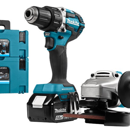 Afbeelding Makita 18 v combiset boren, schroeven en slijpen DLX2190TJ1