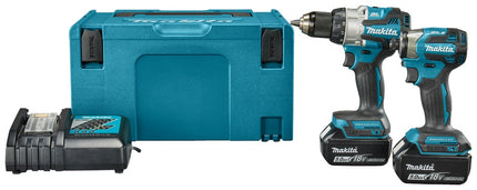 Afbeelding Makita lxt 18 v combiset voor (klop)boor- en (slag)schroefklussen DLX2528TJ