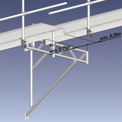 Leuninghouder werkbrug 60cm-2